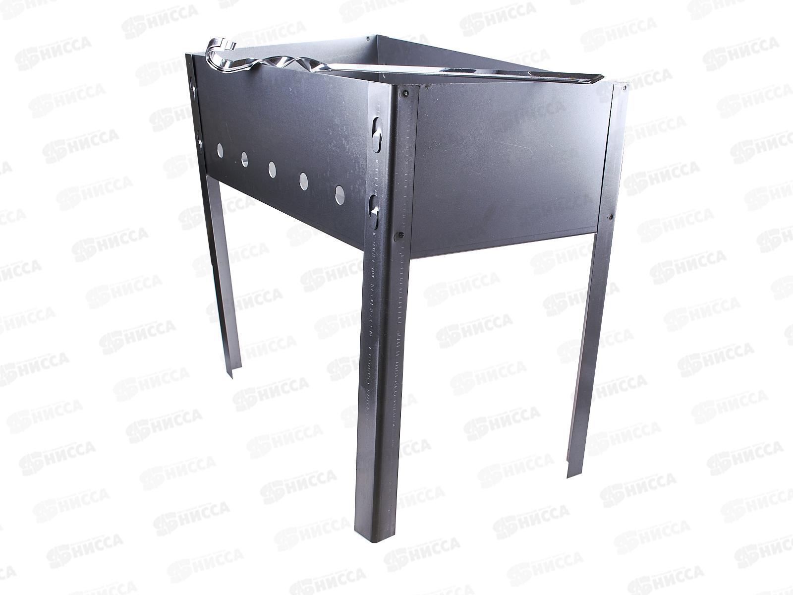 Мангал 400*250*140 в коробке (0,5мм) М-3. 5 шампуров, уголок СП0003